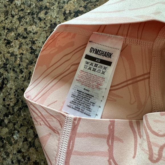 Gymshark GS Power Support leggings scrunch butt XS peach - Picture 6 of 11